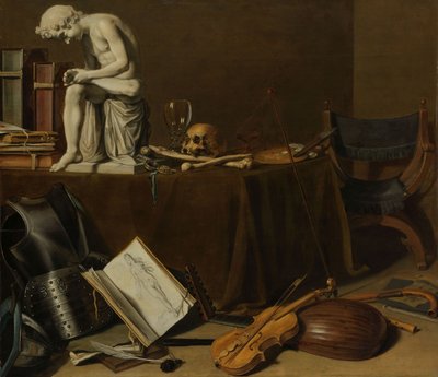 Vanitas Stillleben mit dem Spinario, 1628 von Pieter Claesz